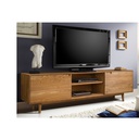 NordicStory Mueble de TV de madera maciza de roble &quot;Escandi&quot; 150/180 x 39 x 54 cm.